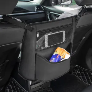 Car Organizer, Storage Bag Between Front Seats, Car Purse Holder, Handbag Tissue Holder, Dog Pet Barrier, Pocket Container, Universal Fit for All Cars, Car Accessories