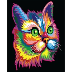 Cat in Colors – Canvastly DIY Paint By Numbers