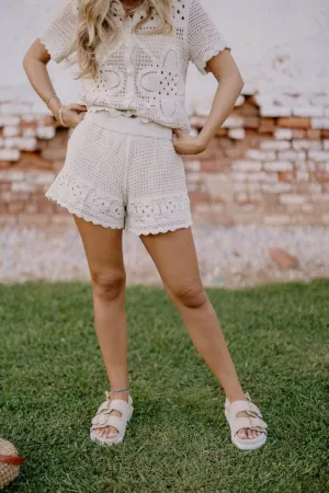 Celine Crochet Shorts