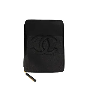 Chanel Black Caviar Agenda Case