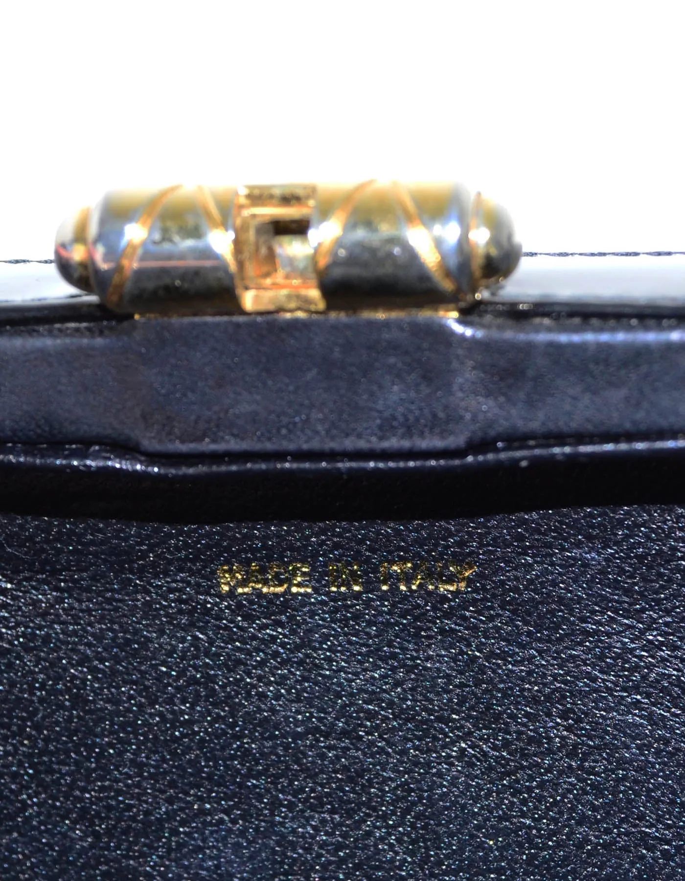 Chanel Vintage Black Patent Hardcase Shoulder/Crossbody Bag