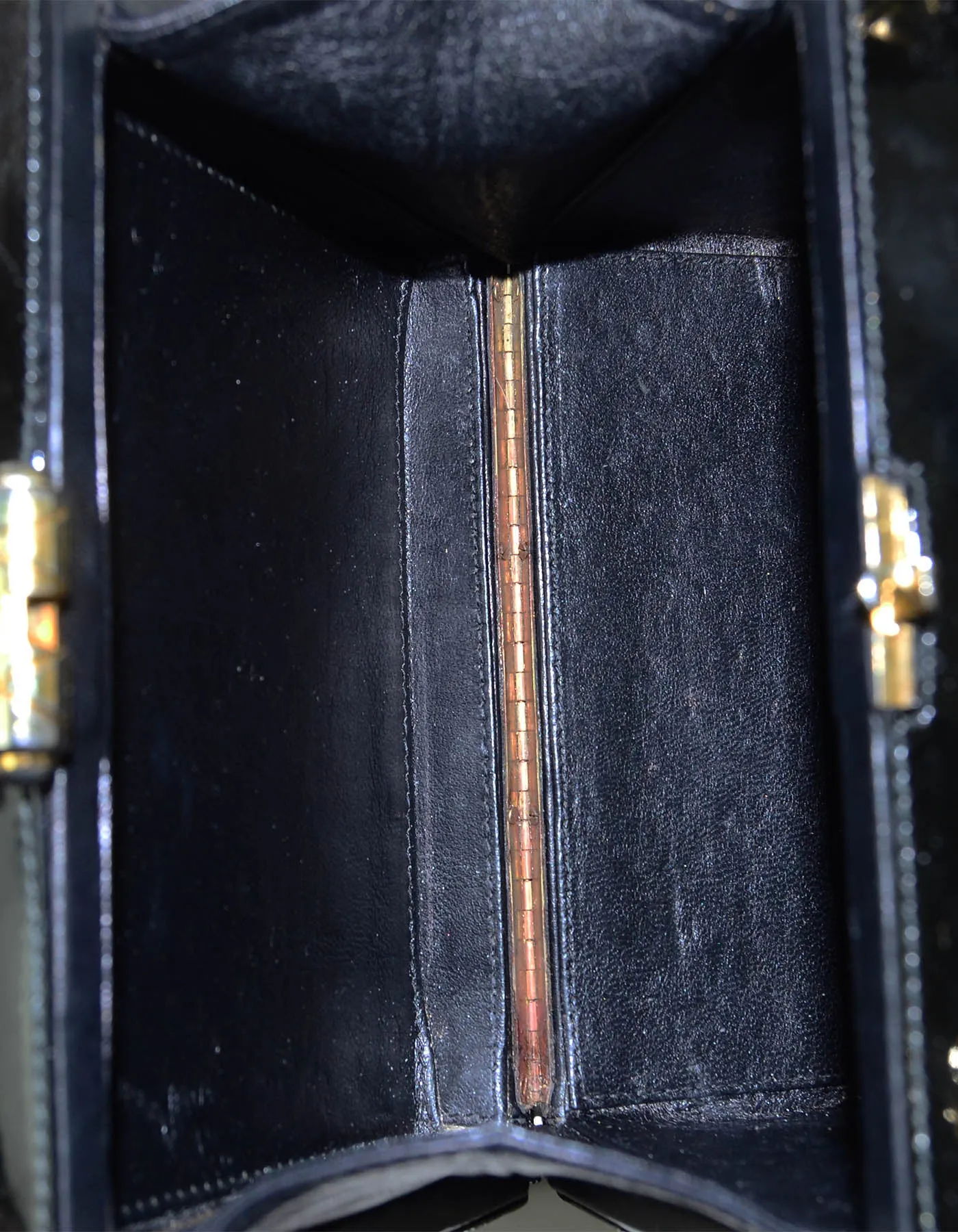 Chanel Vintage Black Patent Hardcase Shoulder/Crossbody Bag