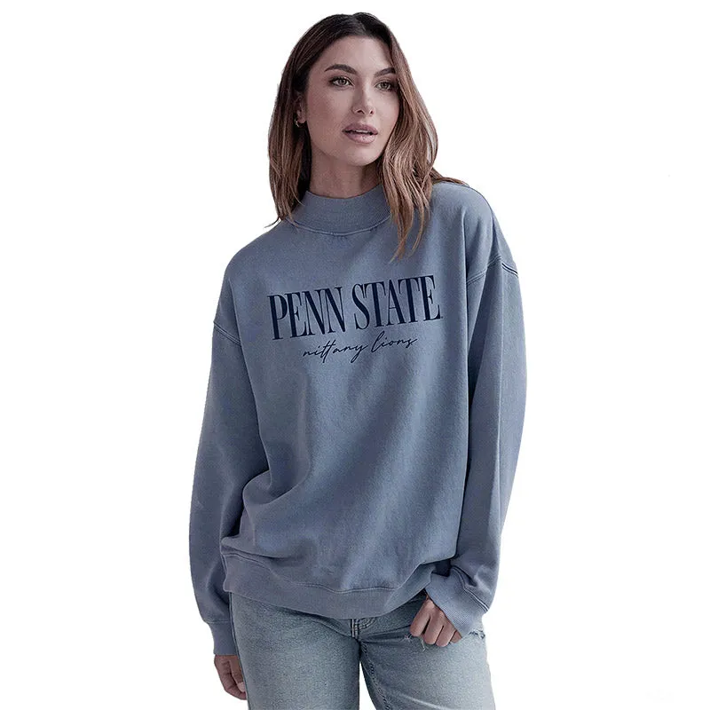Chicka-D Ladies Mock Neck Crew