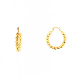 Chunky Beaded Hoops