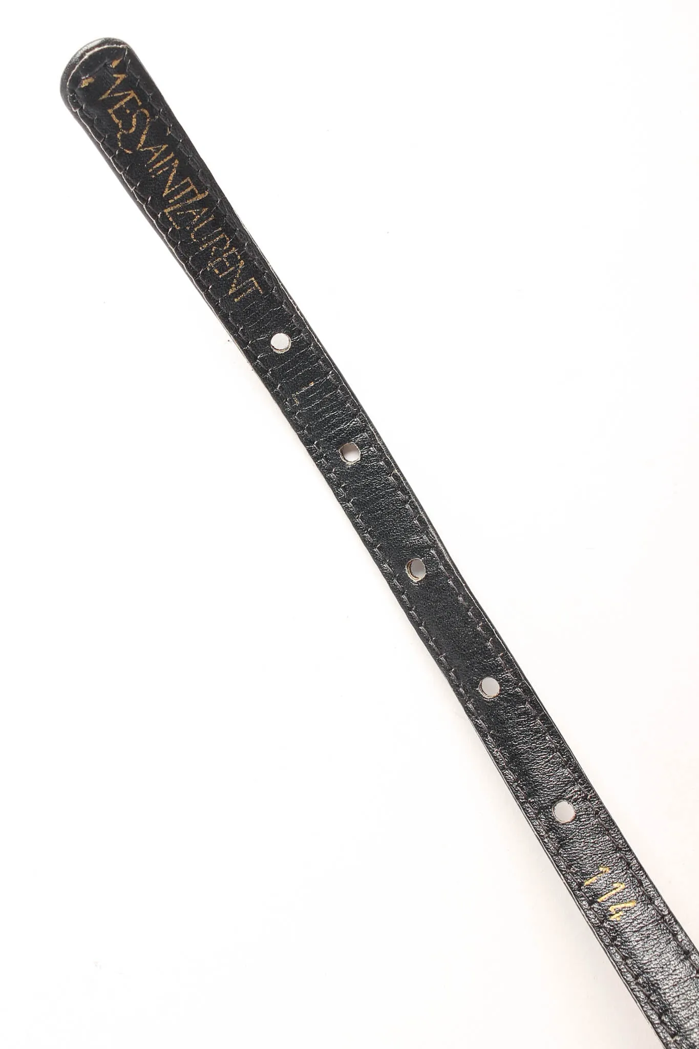 Circular Dome Leather Belt