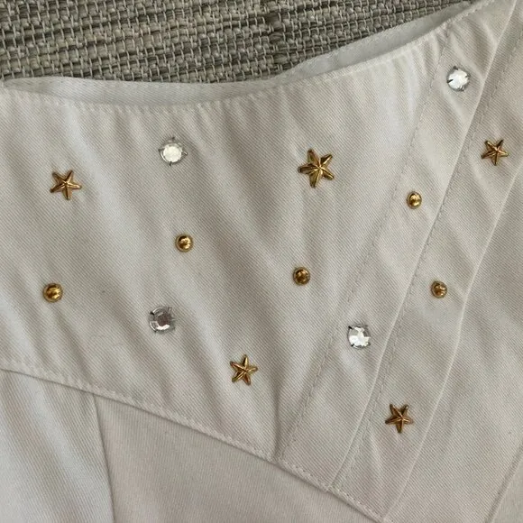 City Girl California White Studded Maxi Skirt  12