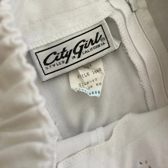 City Girl California White Studded Maxi Skirt  12