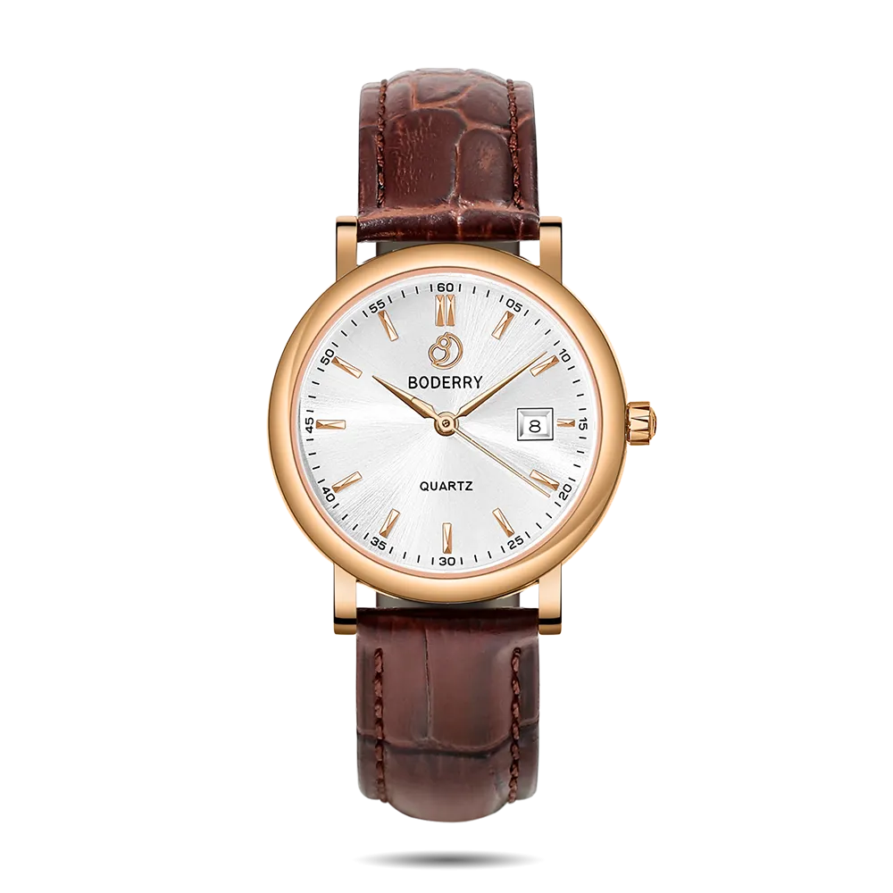 CLASSIC 36MM - Swiss Quartz Movement Watch | Rose Gold & White