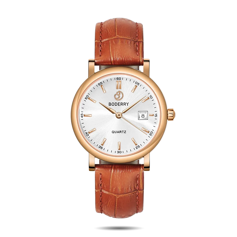 CLASSIC 36MM - Swiss Quartz Movement Watch | Rose Gold & White