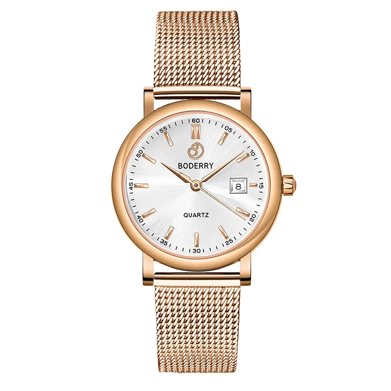 CLASSIC 36MM - Swiss Quartz Movement Watch | Rose Gold & White