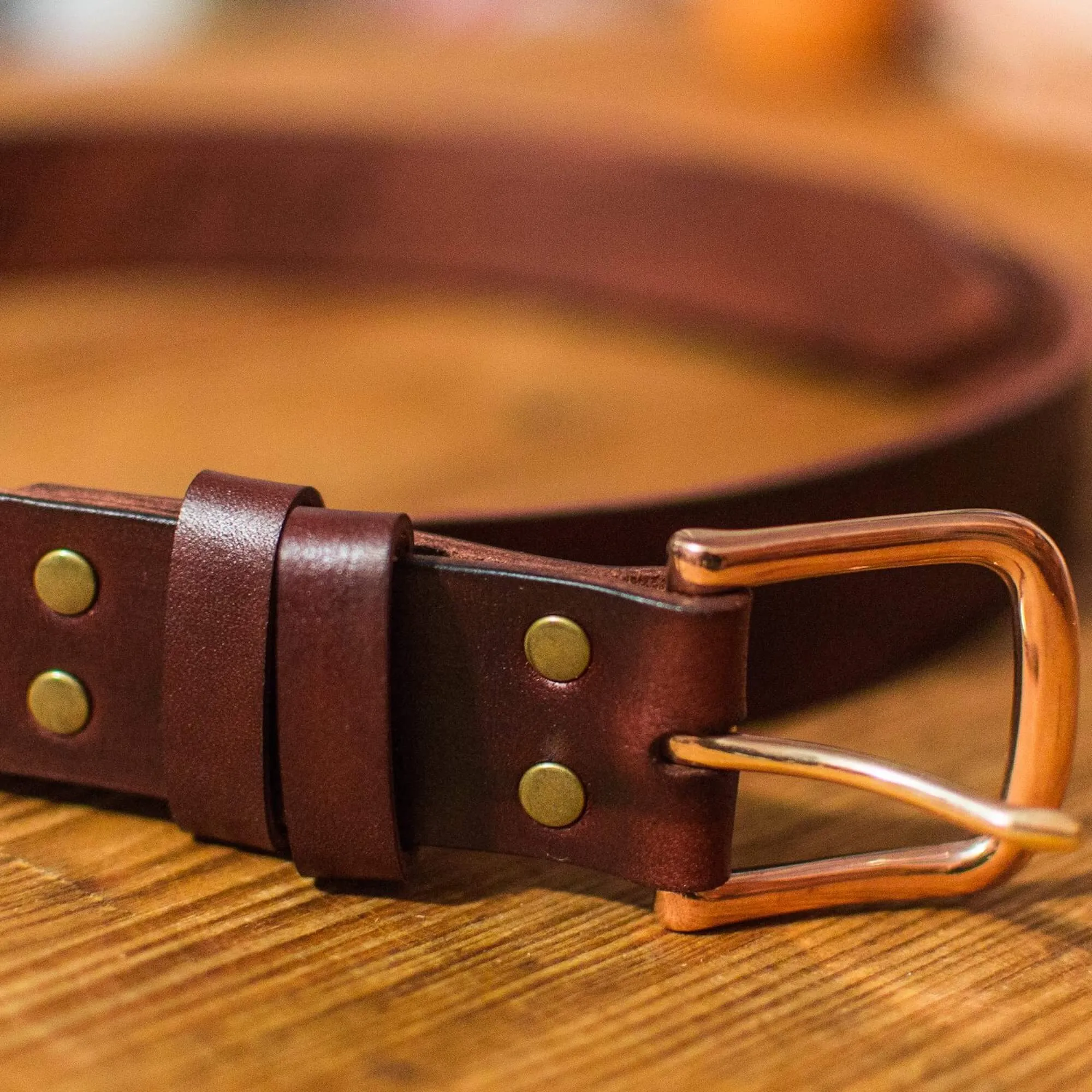 CLASSIC LEATHER BELT / BLUE