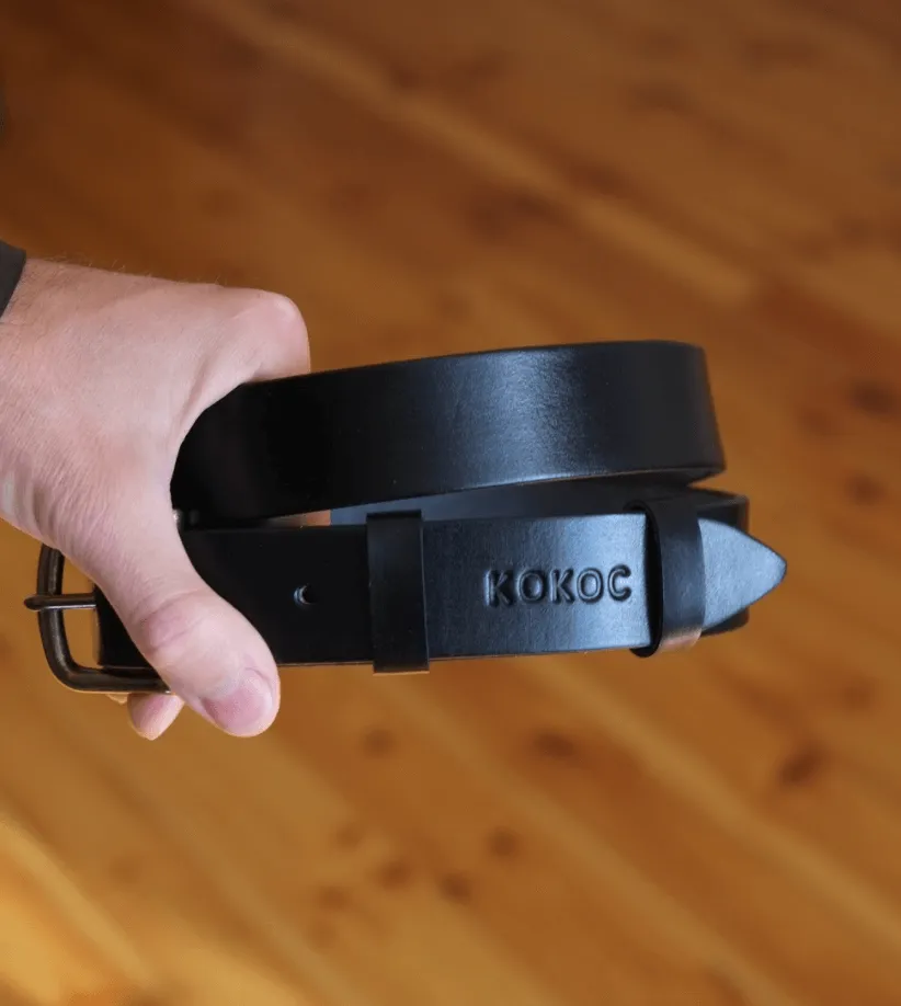 CLASSIC LEATHER BELT / BLUE