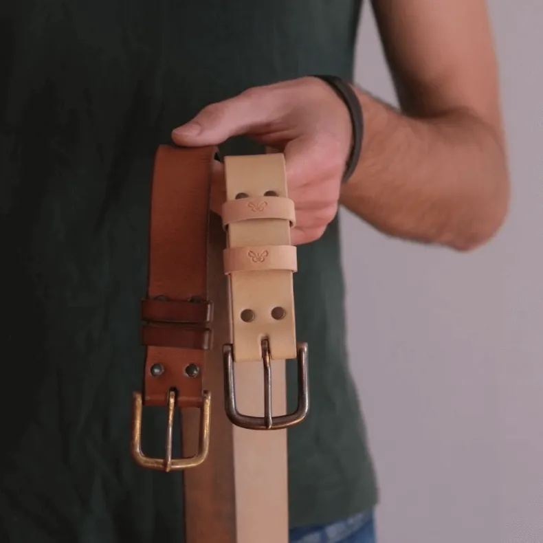 CLASSIC LEATHER BELT / TAN