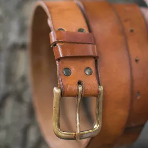 CLASSIC LEATHER BELT / TAN