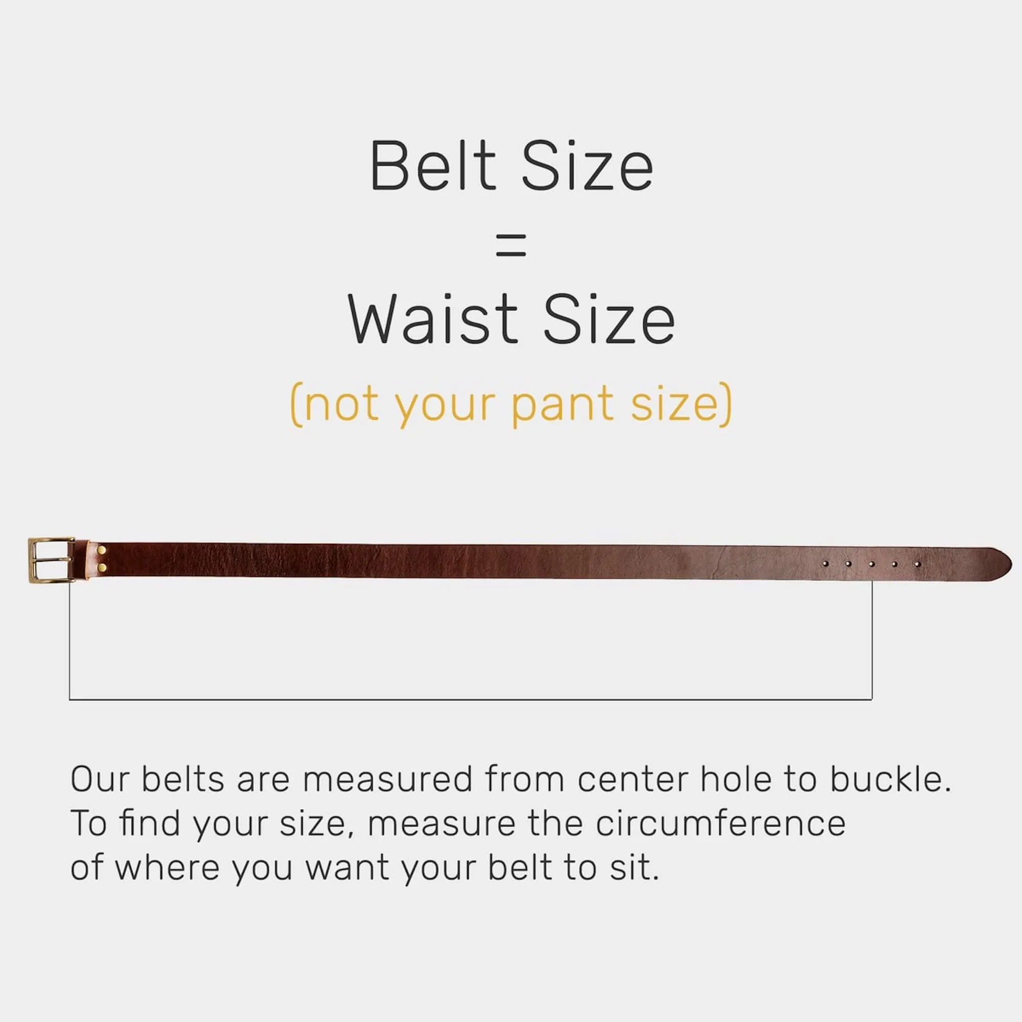 CLASSIC LEATHER BELT / TAN