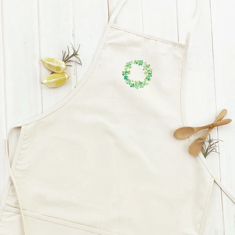 Clover Wreath - St. Patrick's Day Women's Apron