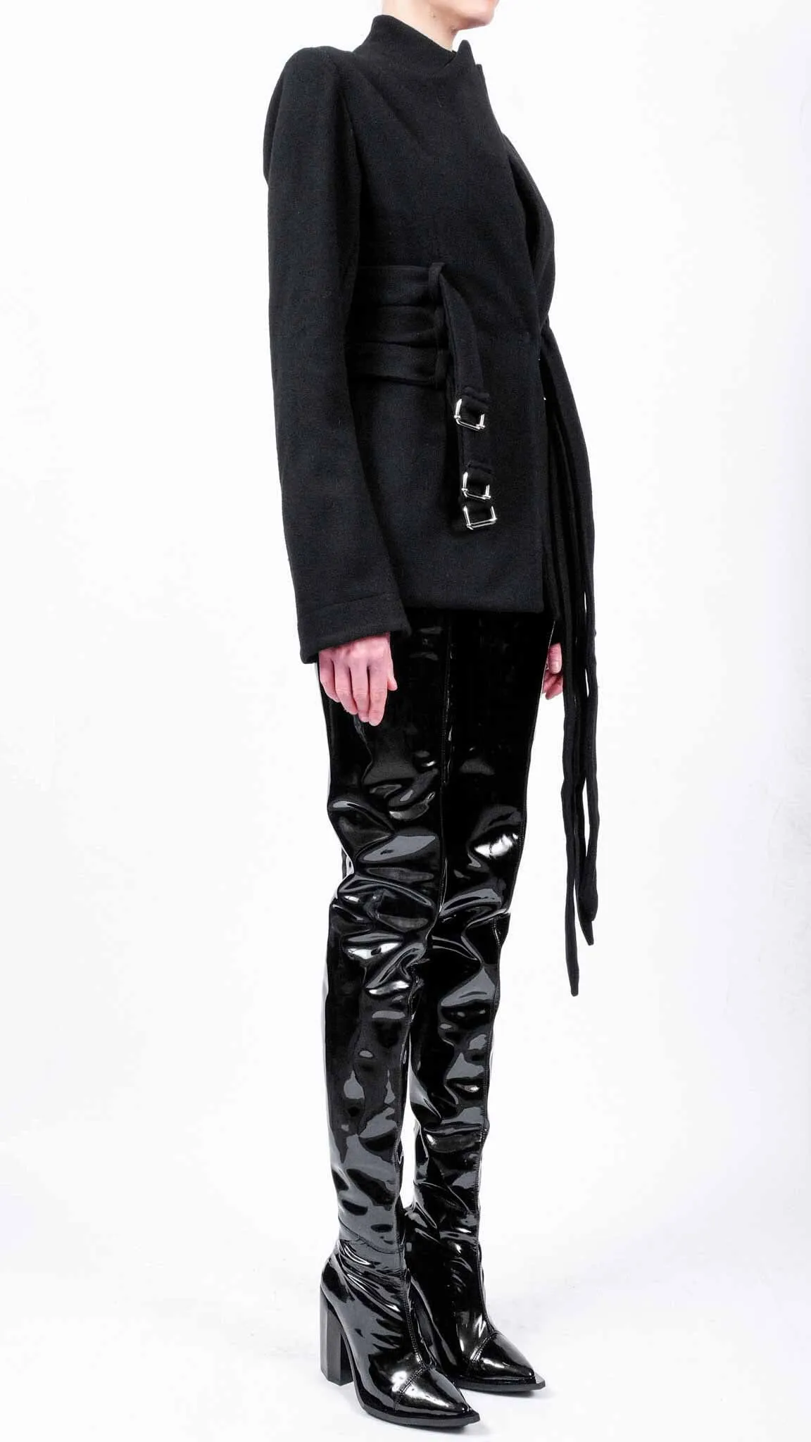 Coat with 3 Belts