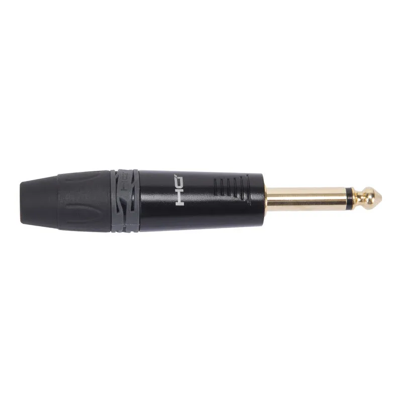 Conector Jack Mono Profesional De 6.3mm Proel Dhj63mbk