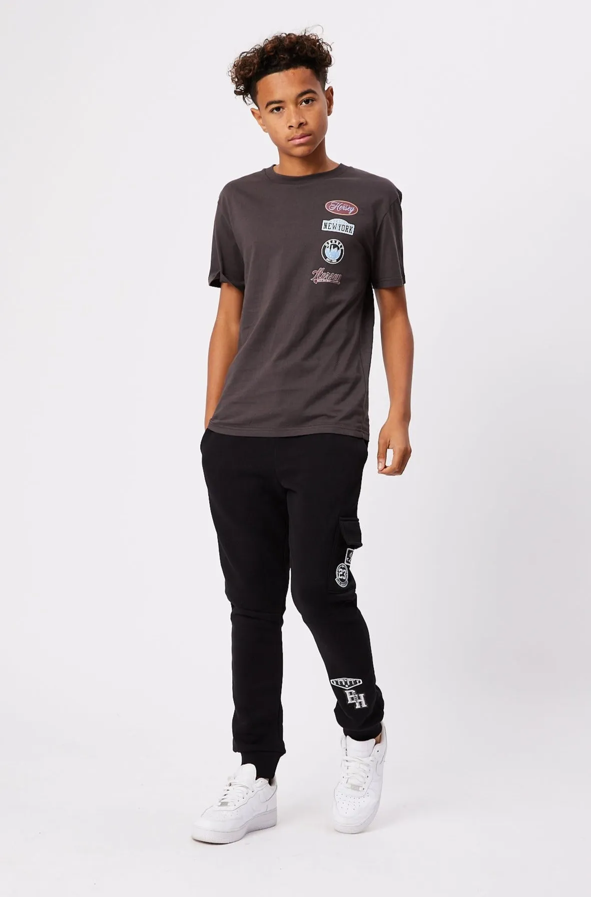 COSIMO BOYS T-SHIRT  - OBSIDIAN