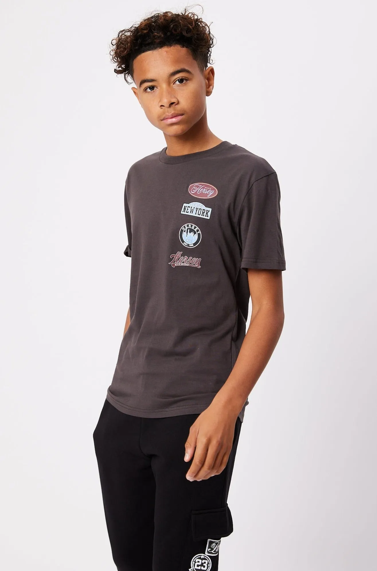 COSIMO BOYS T-SHIRT  - OBSIDIAN