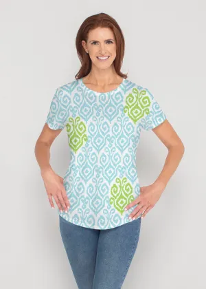 Crayola Aqua- Lime (8029) ~ Contoured Tri-Blend Scoop Tee