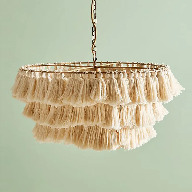 Creative Fela Tassel Chandelier for Living Room,Kitchen Island