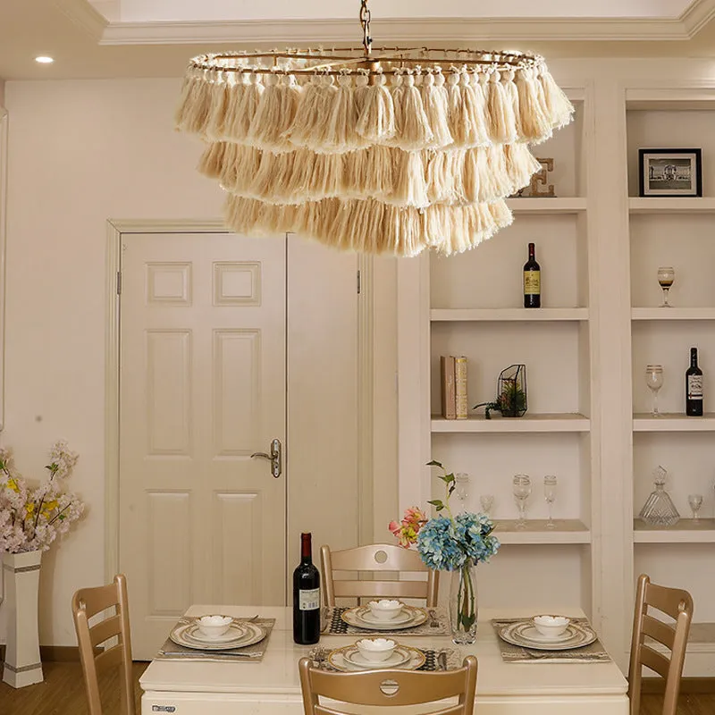 Creative Fela Tassel Chandelier for Living Room,Kitchen Island