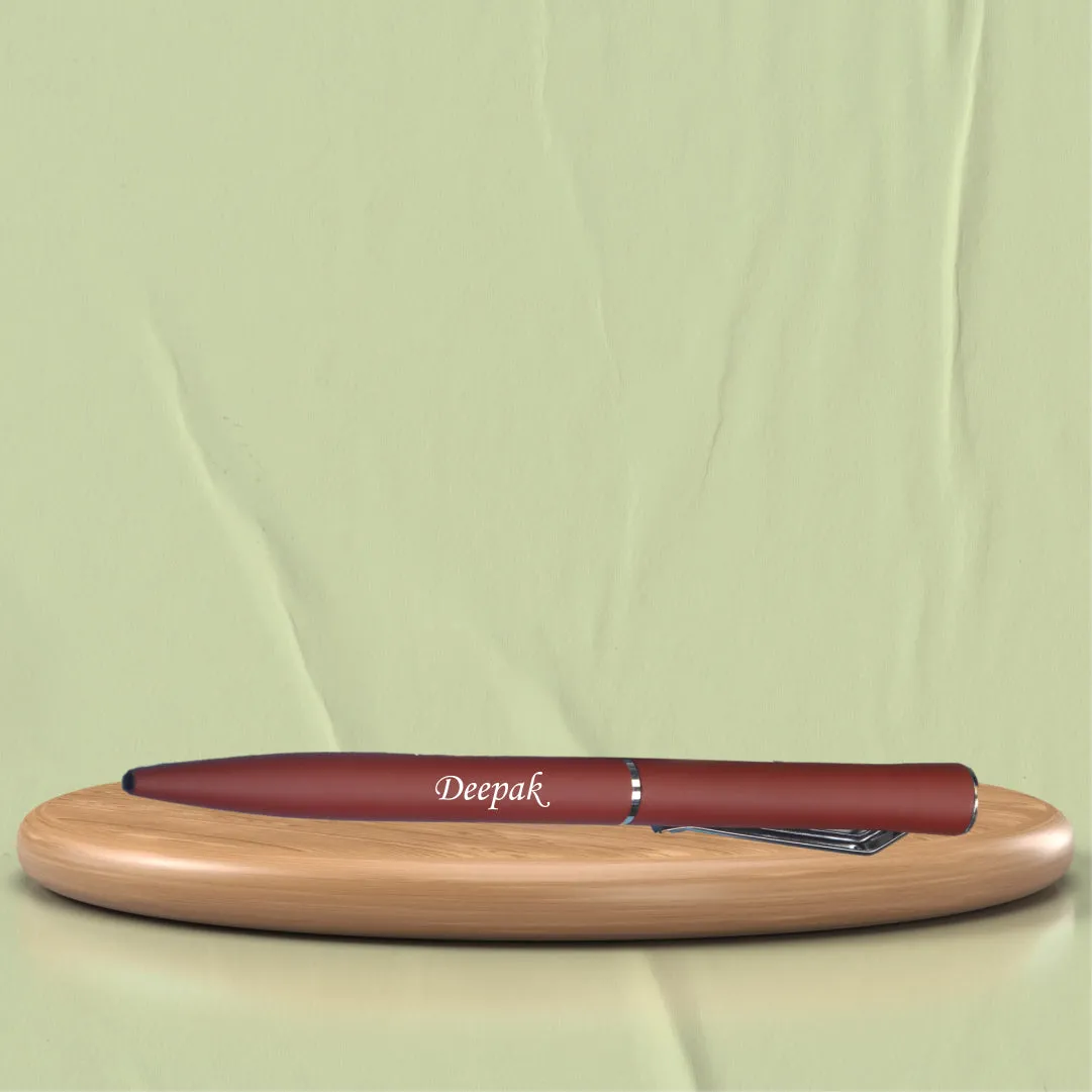 Customized with Name Classic Pen - Brown