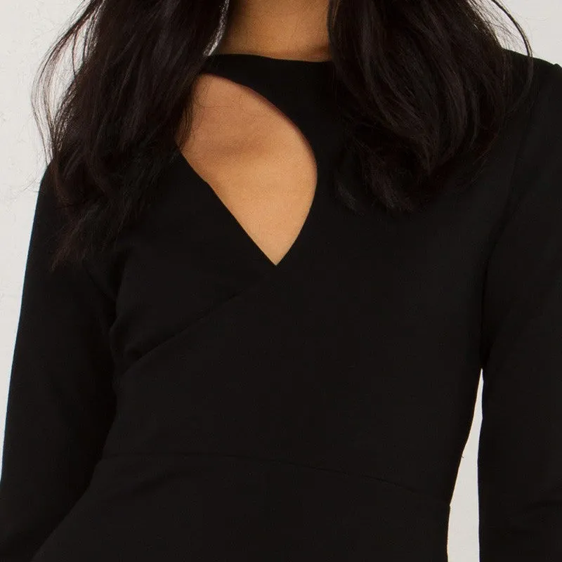 Cut Out Knit Dress