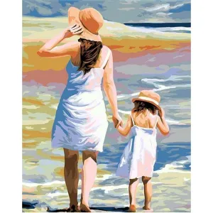 Day At The Beach - Canvastly DIY Paint By Numbers