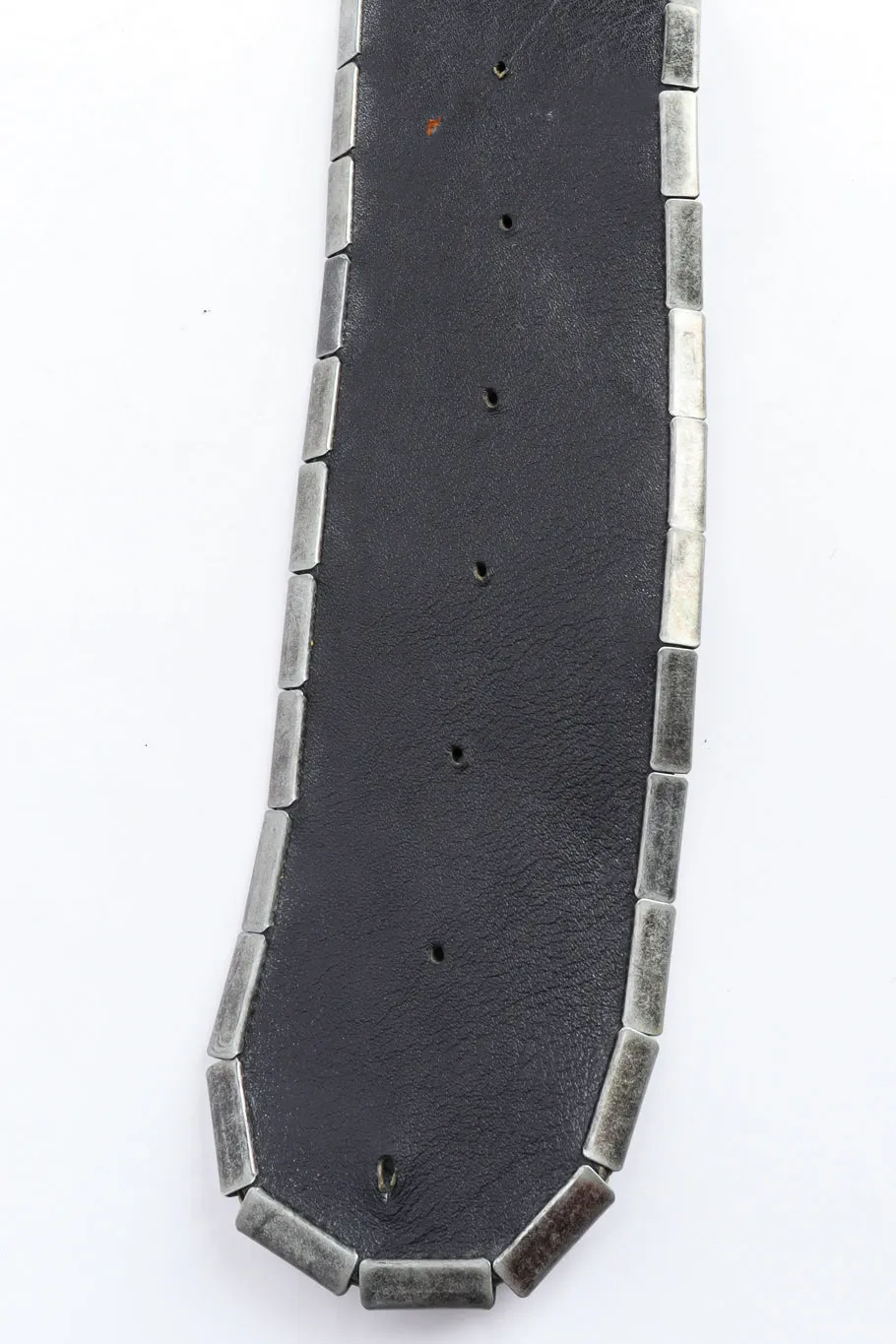 Distressed Leather Studded Wrap Belt