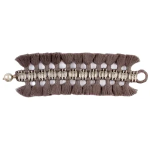 Double Charming Bracelet in Taupe - Handmade in Egypt
