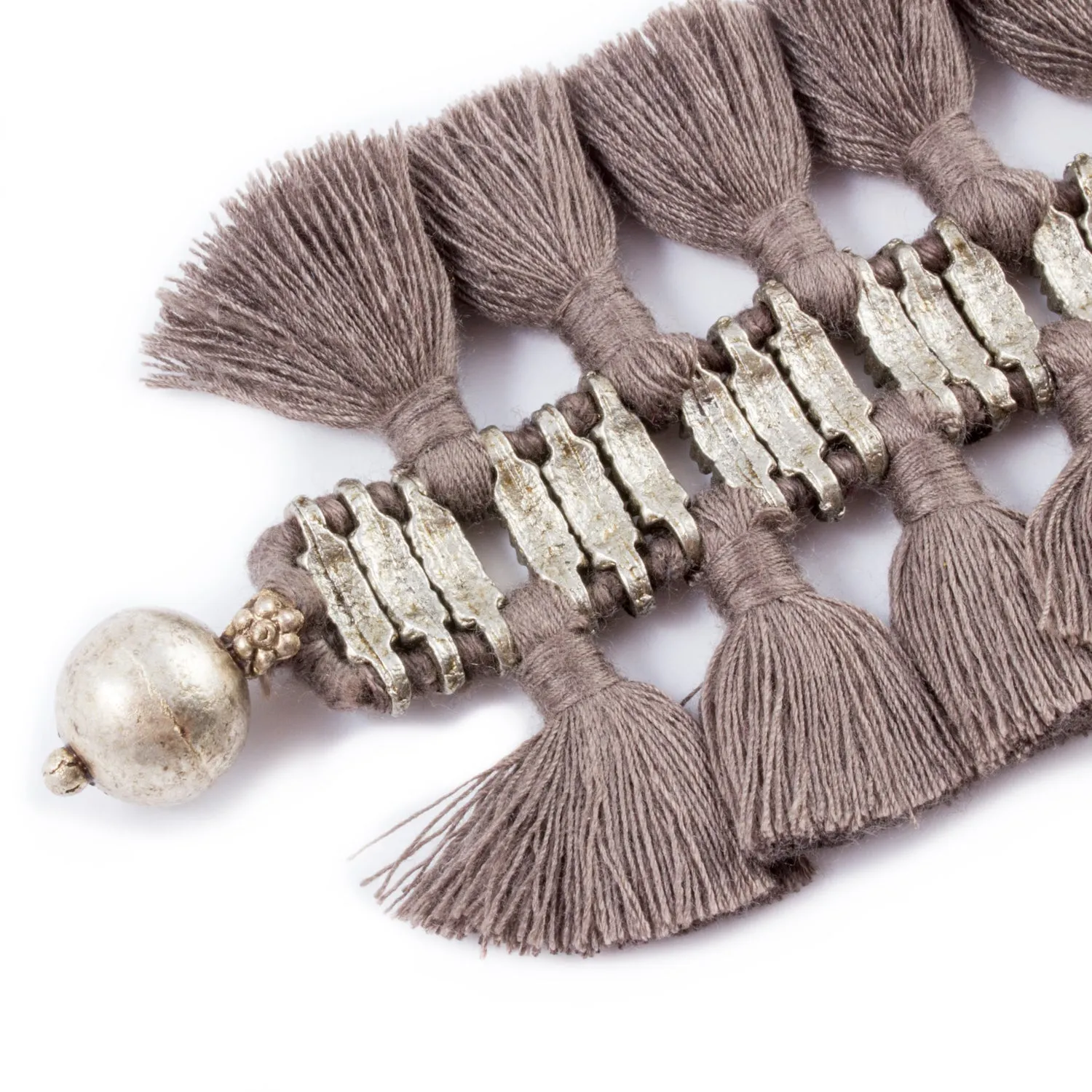 Double Charming Bracelet in Taupe - Handmade in Egypt