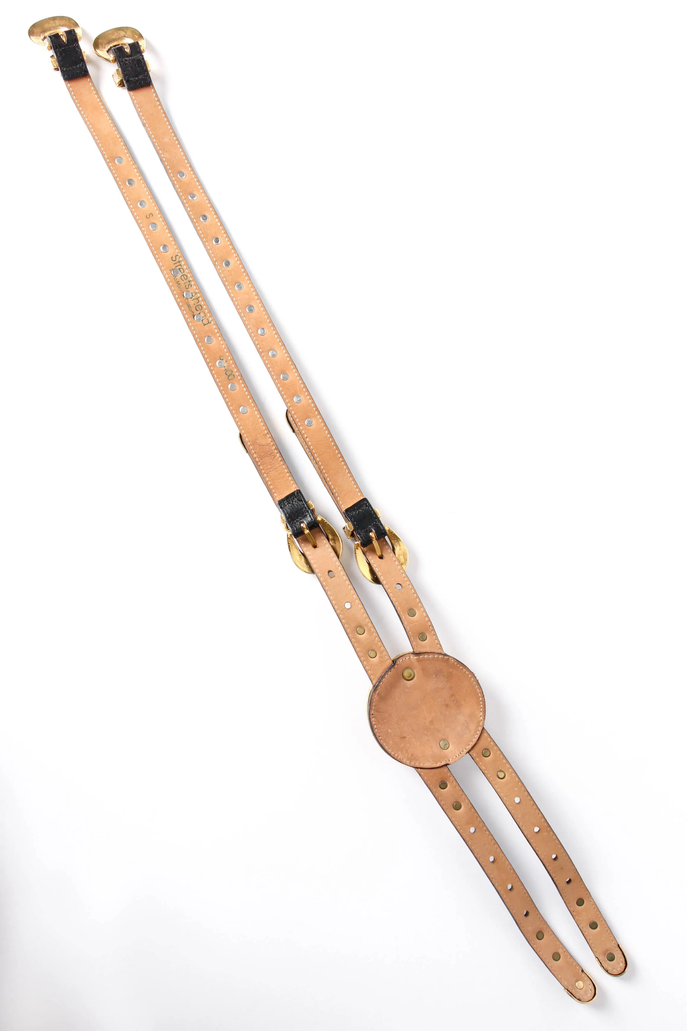 Double Strap Statement Medallion Belt