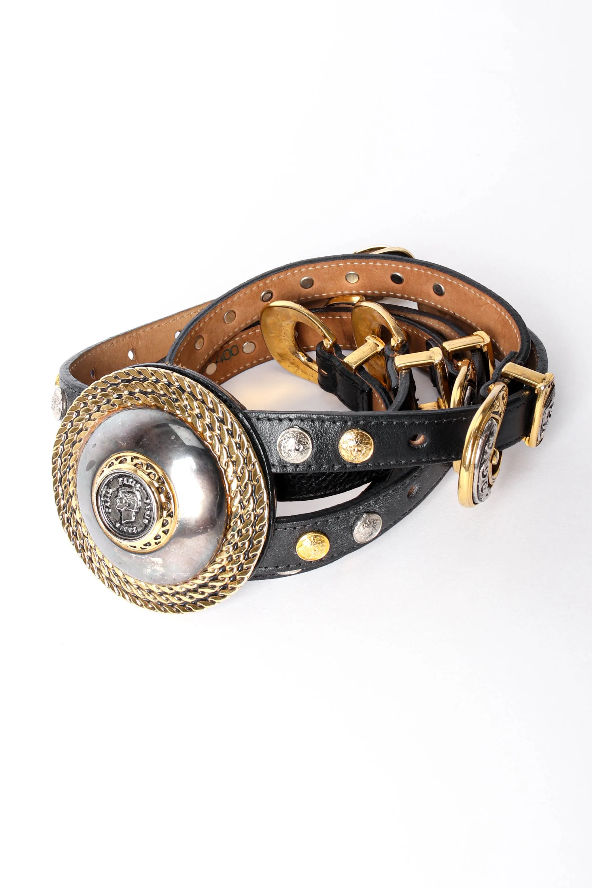 Double Strap Statement Medallion Belt