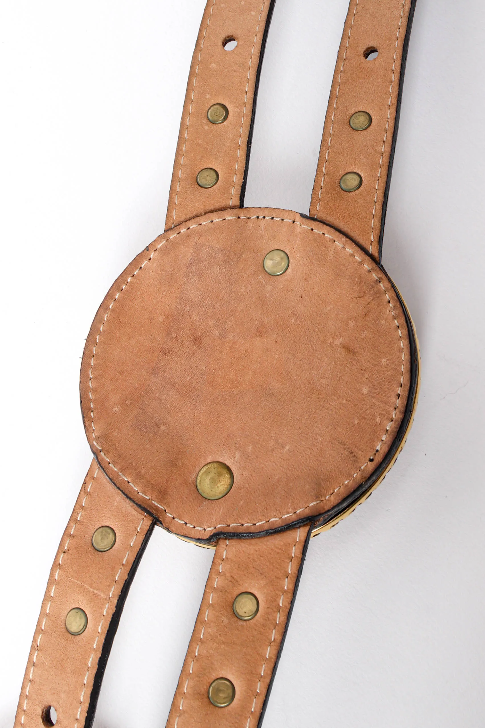 Double Strap Statement Medallion Belt