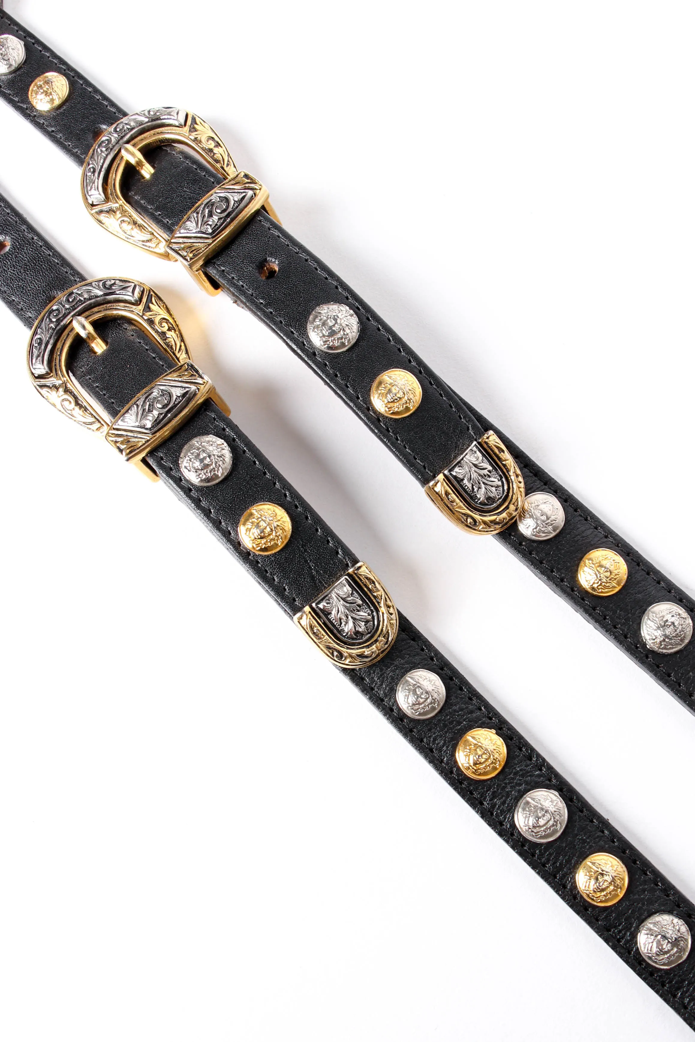 Double Strap Statement Medallion Belt