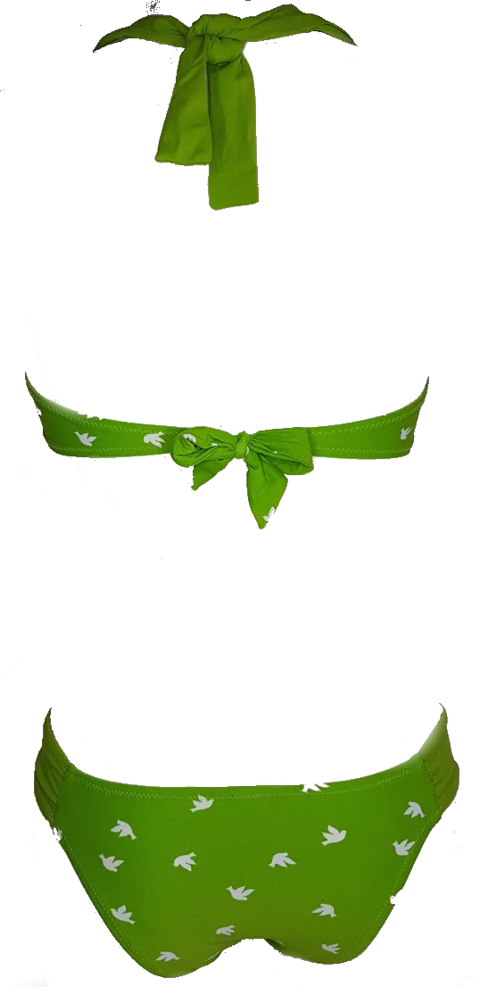 Dove Love low green bikini bottom