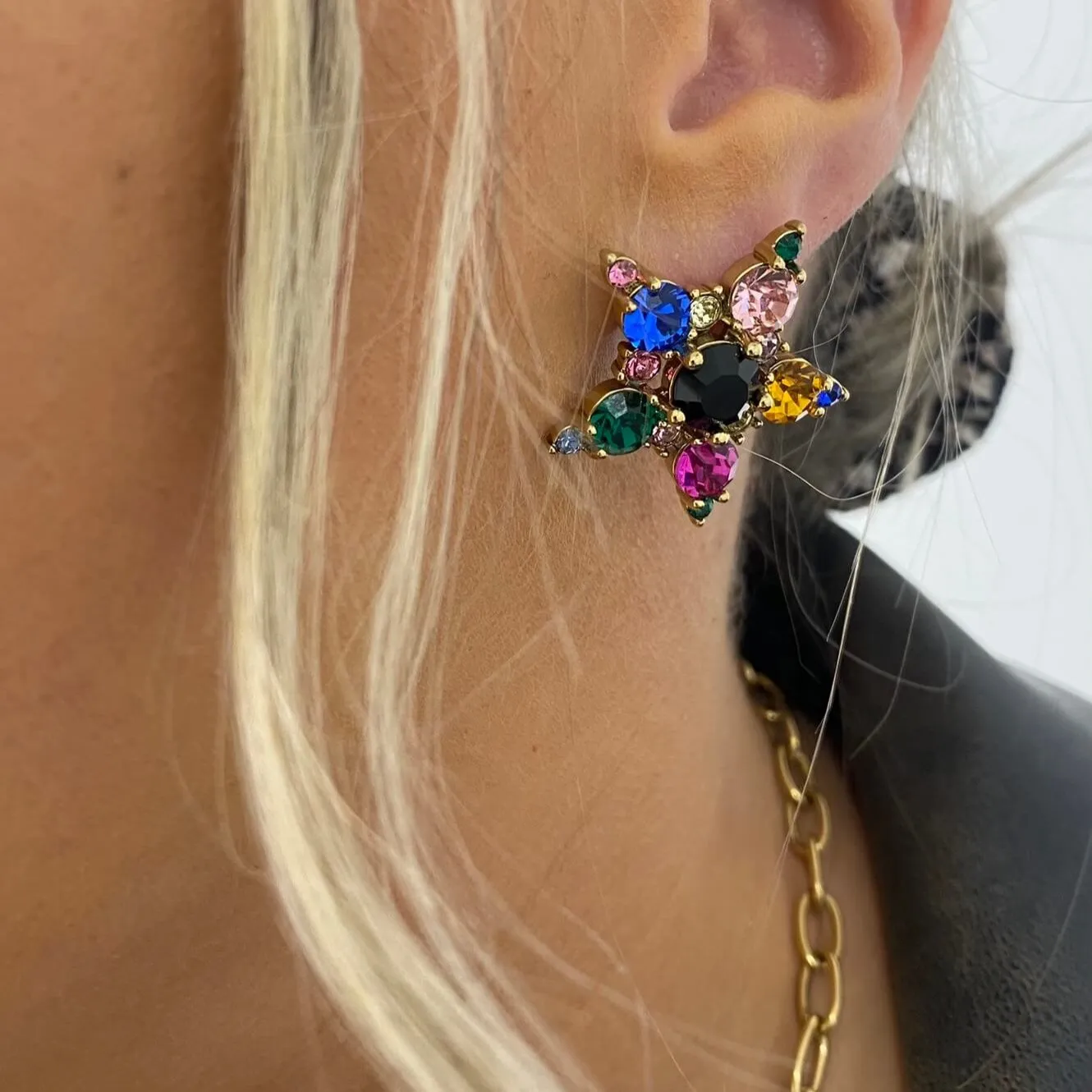 Dyrberg Kern Gold Rainbow Star Set