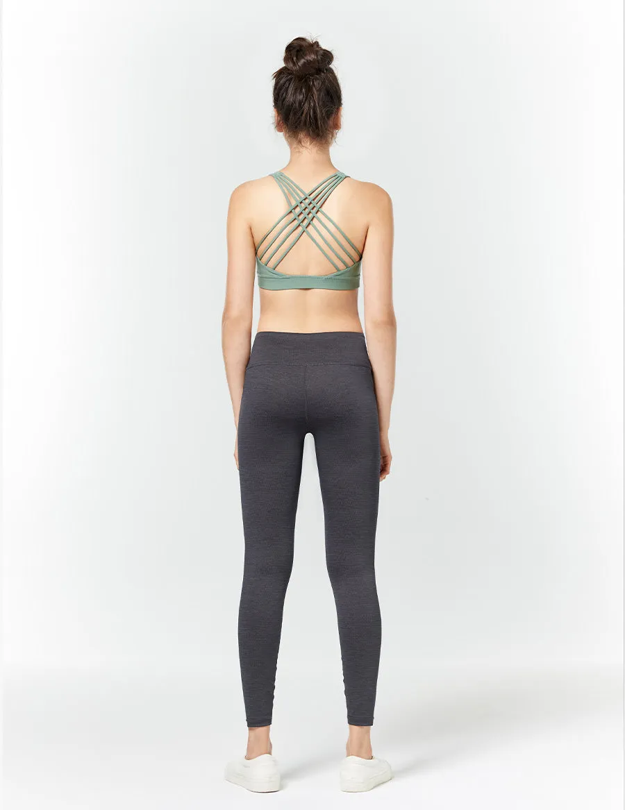 easyoga LA-VEDA Stellate Bra - G05 Bean Green