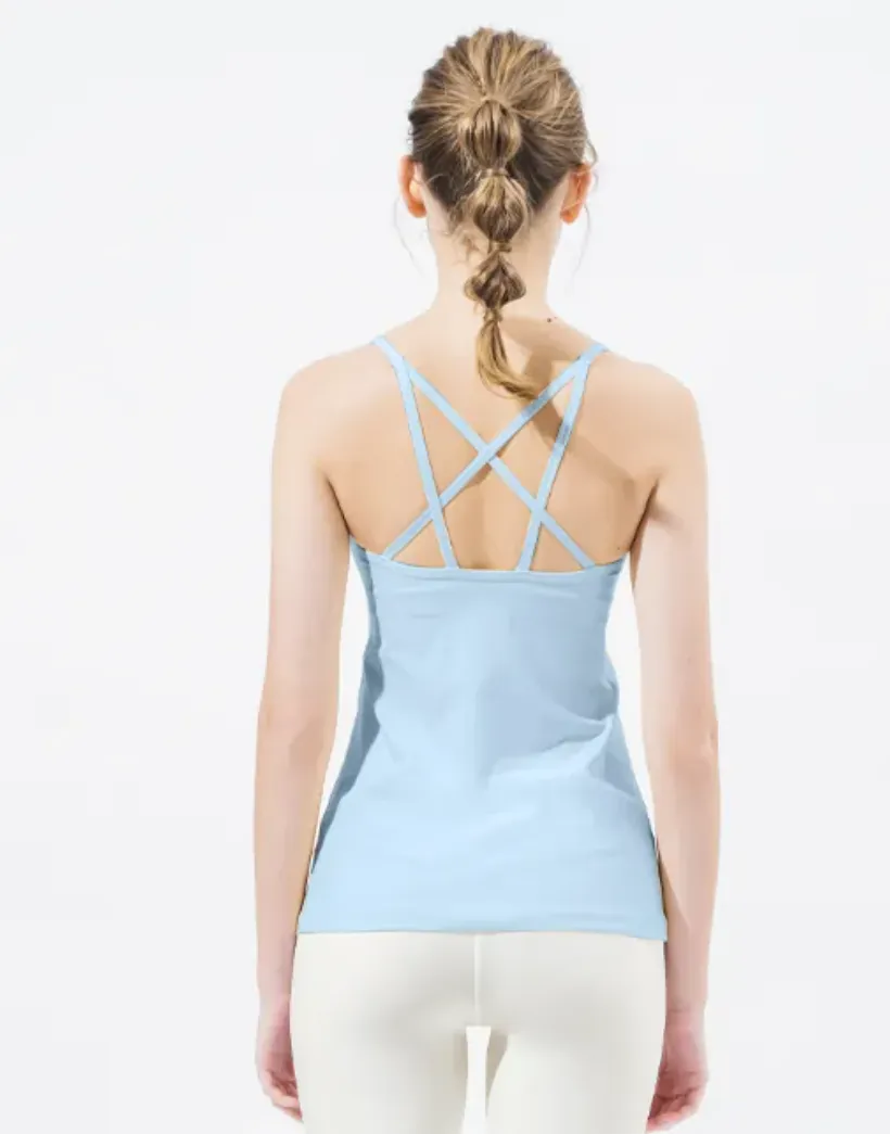 easyoga Lespiro Kaleidoscope Tank - B19 Blue Cloud