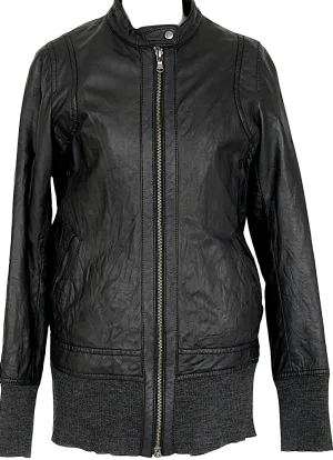 ESTNATION Japan. Black Lambskin Leather Single Jacket