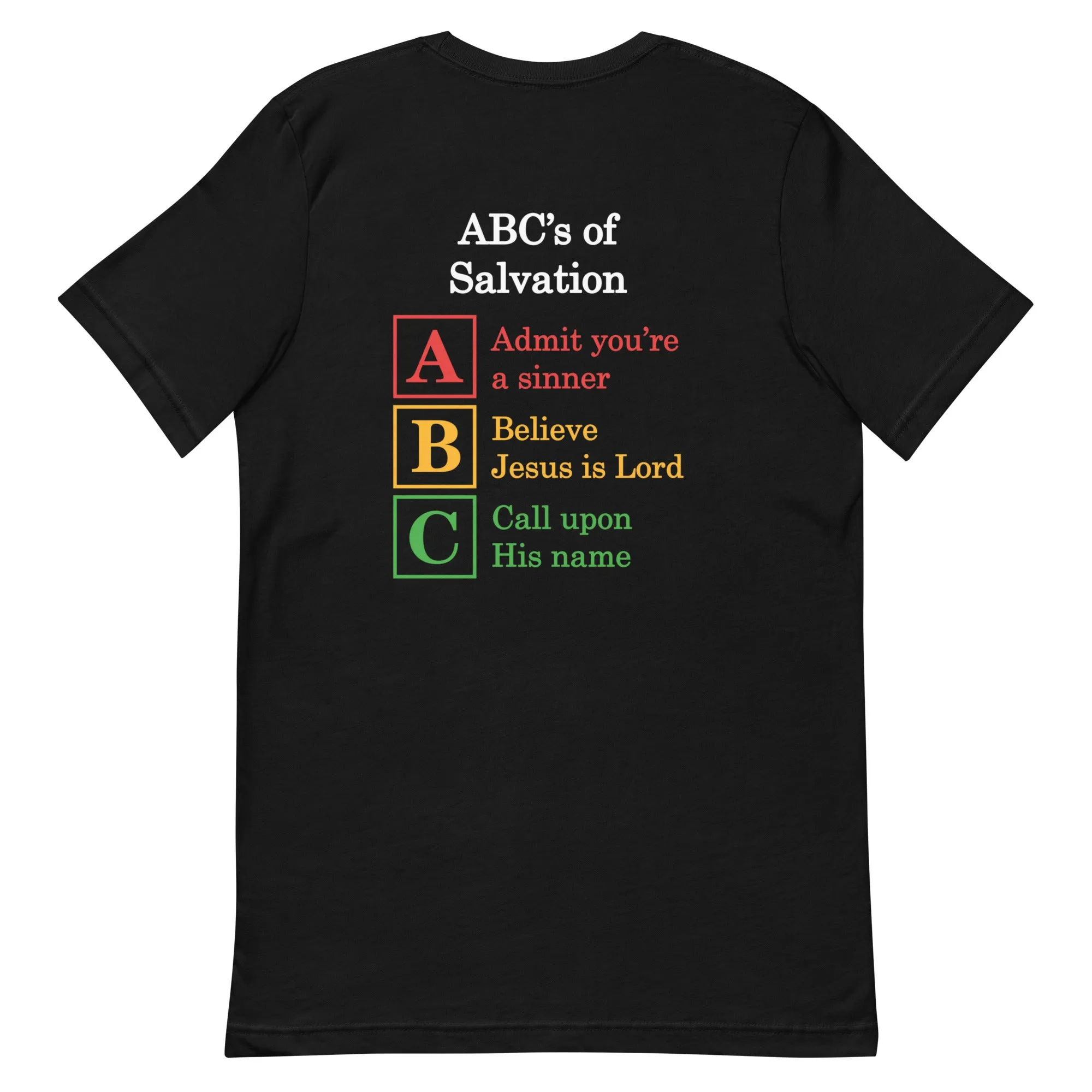 Eternal Lives Matter with ABC's of Salvation 2-Sided T-Shirt