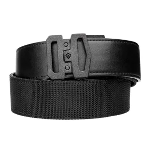 EXECUTIVE PROTECTION BLACK TACTICAL HYBRID BELT 1.75": COMPLETE KIT