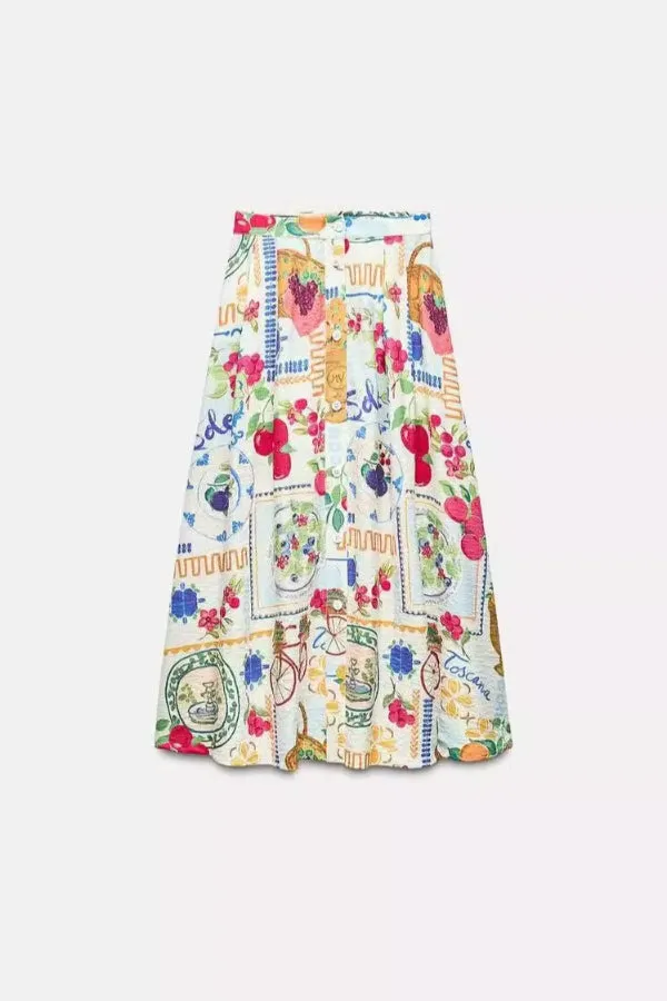 Fashionable casual vest personalized print suspender  Midi Dress