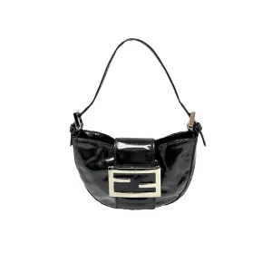 Fendi Black Patent Croissant