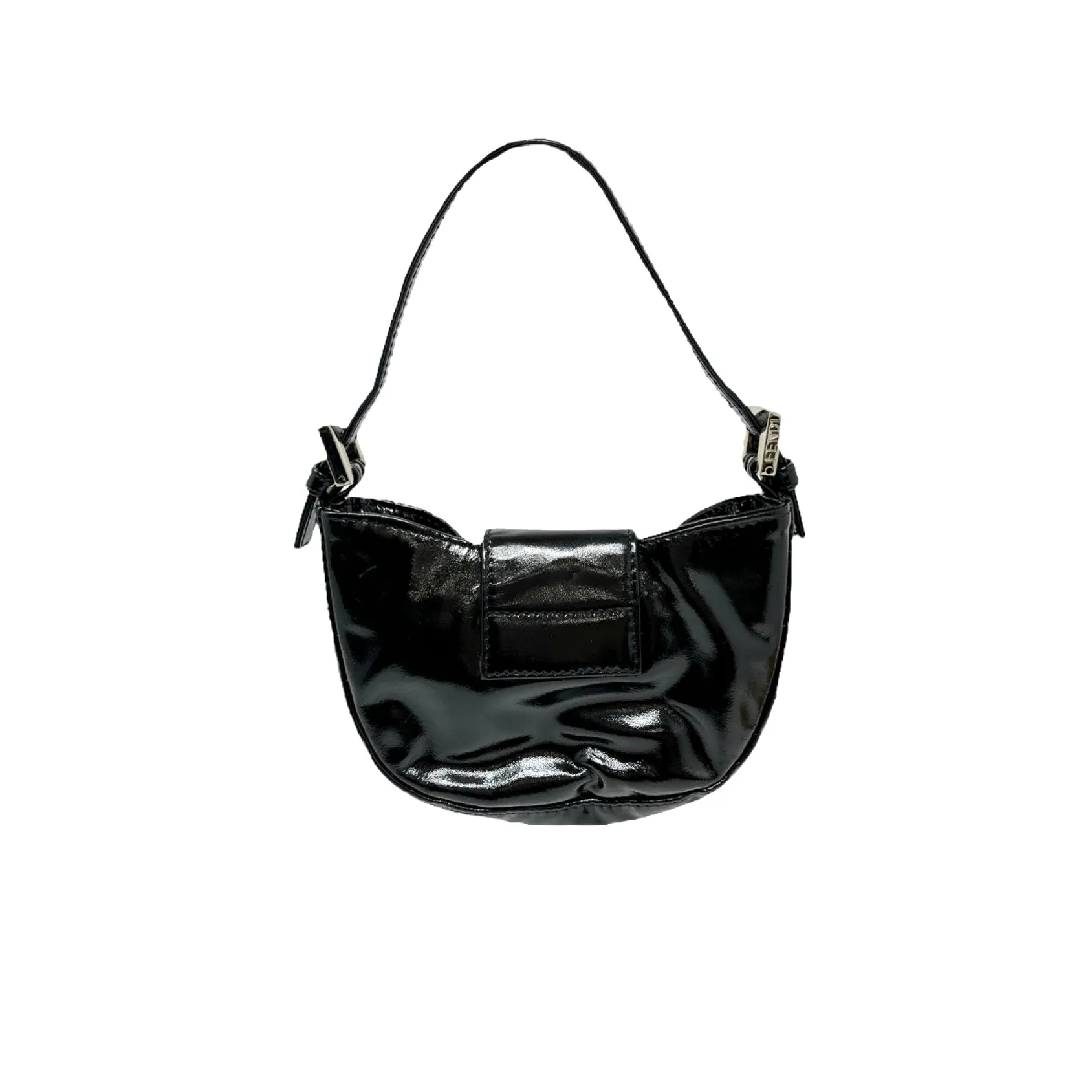 Fendi Black Patent Croissant