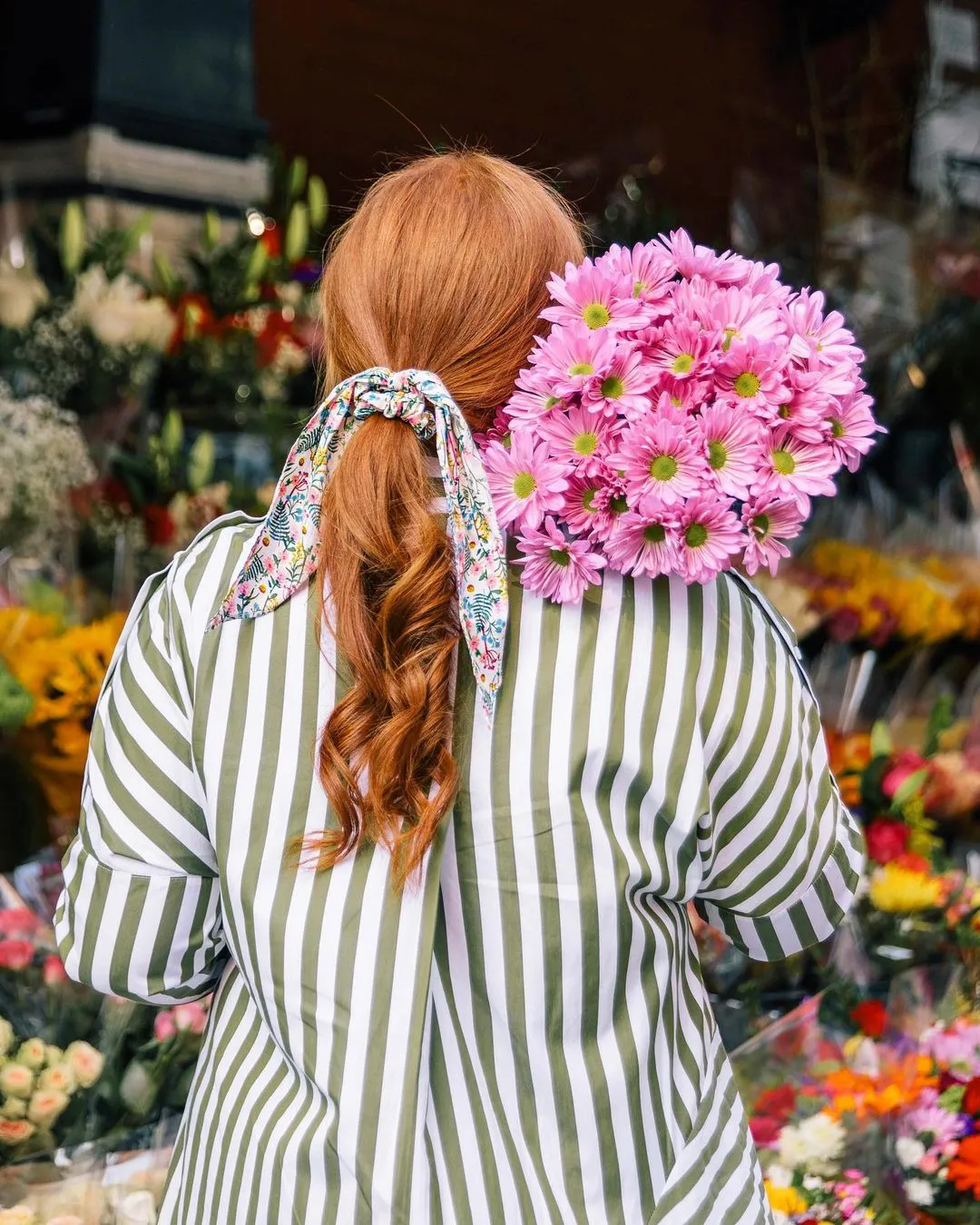 Floral Collection Wildflowers Hair Scarf