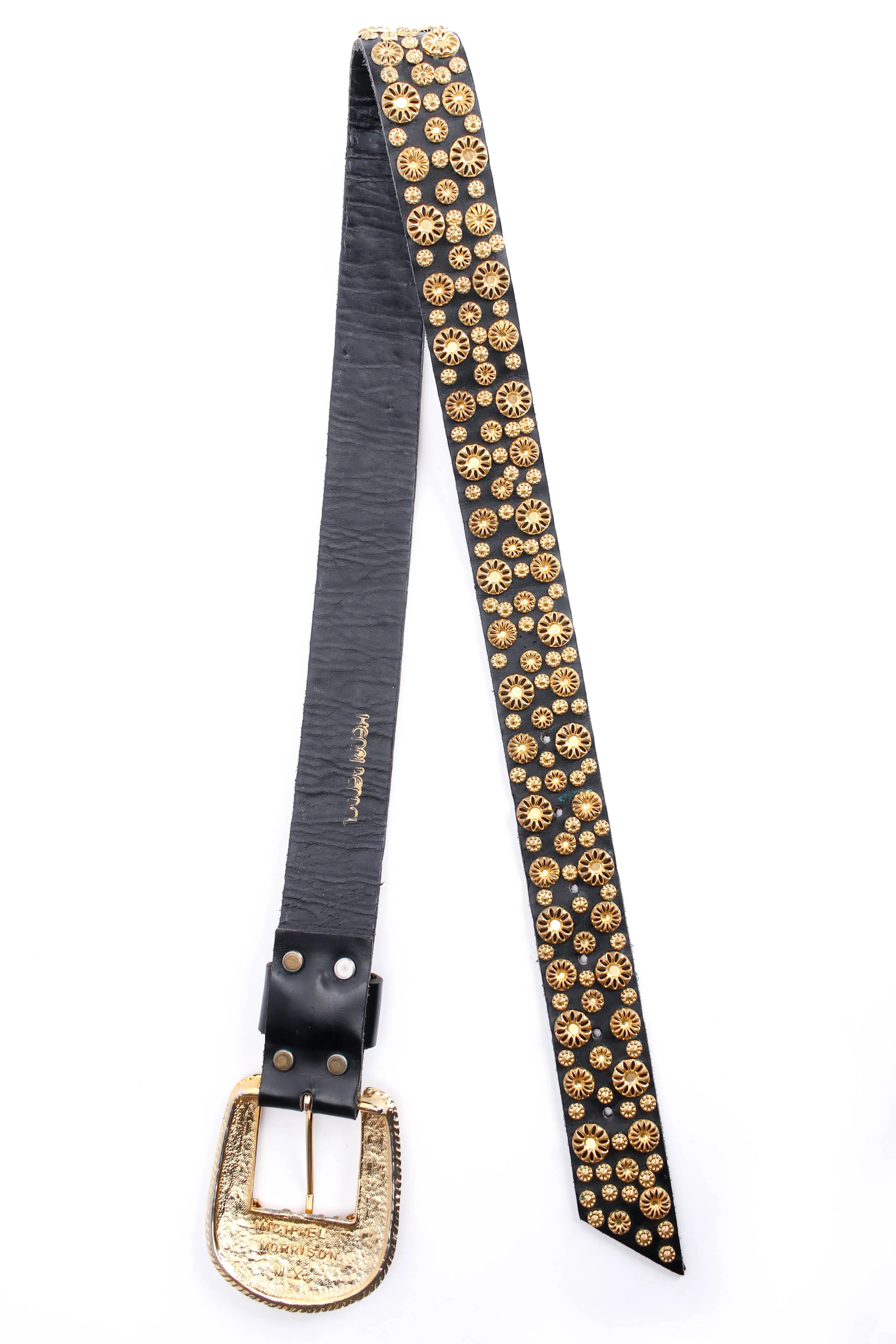 Floral Filigree Studded Belt