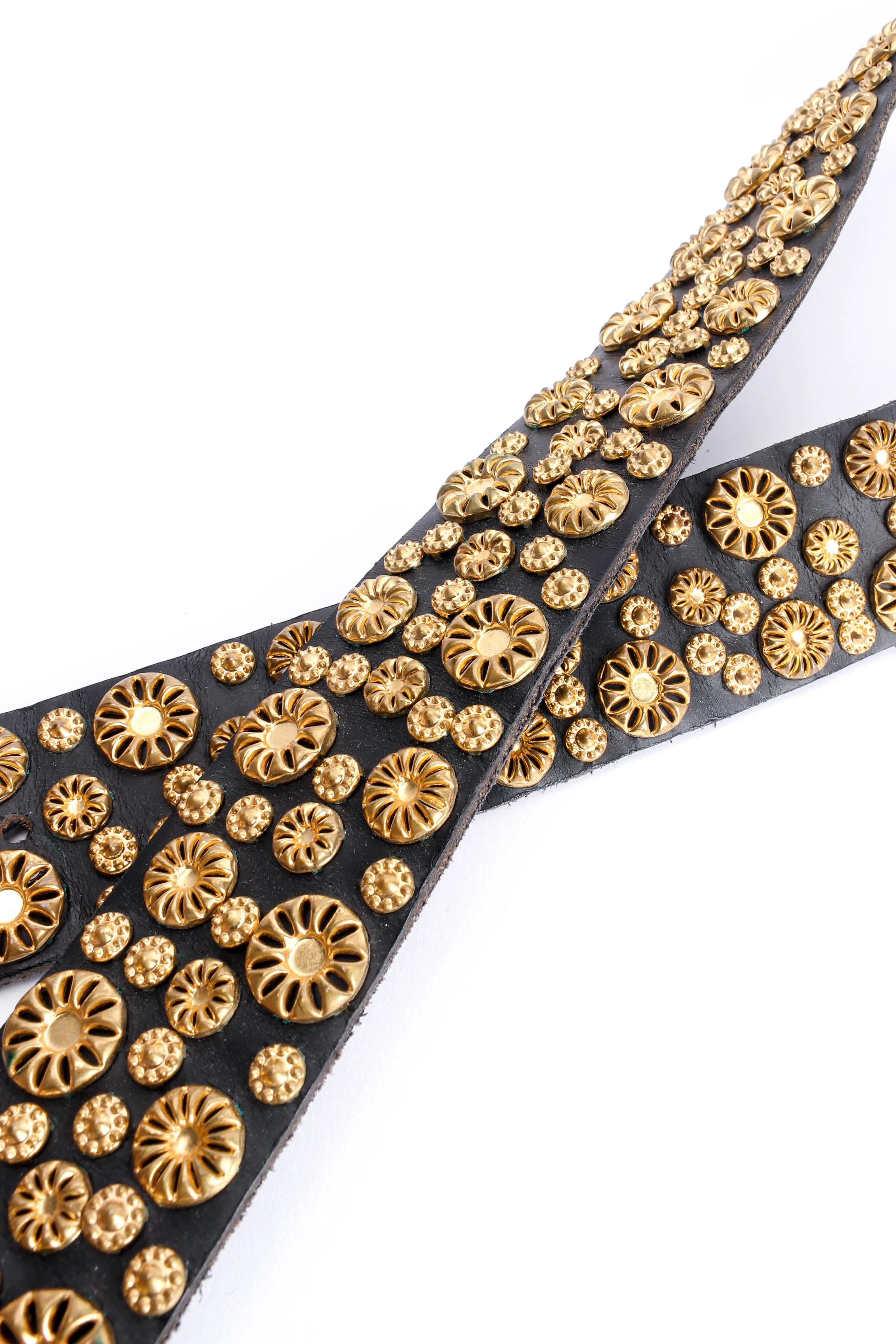 Floral Filigree Studded Belt